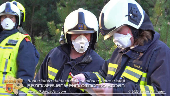 20200422 Waldbrand im Bereich Bezirksgrenze Wopfing (WN) und Alkersdorf (BN)  Foto: © Stefan Schneider BFK Baden