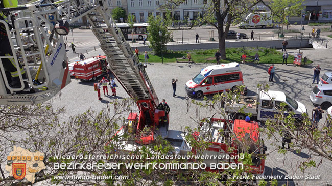 20200428 Wohnungsbrand in Badener Innenstadt Foto: Freiwillige Feuerwehr Baden-Stadt / Stefan Schneider 20200428 Wohnungsbrand in Badener Innenstadt Foto: Freiwillige Feuerwehr Baden-Stadt / Stefan Schneider