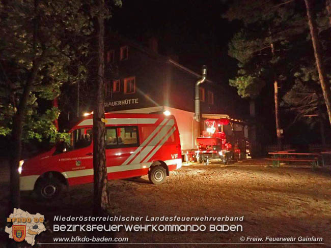 20200523 Stromversorgung für die Vöslauer Hütte nach Blitzschlag  Foto: © Freiwillige Feuerwehr Gainfarn