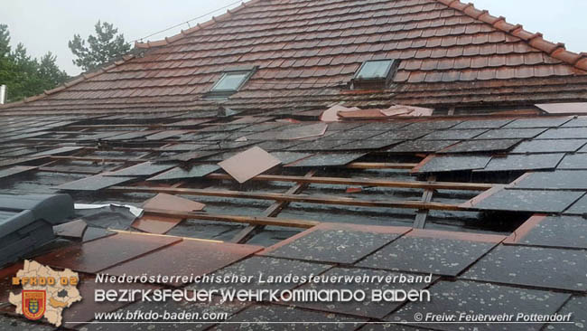 20200603 Heftige Gewitterzelle über Pottendorf  Foto: © Freiwillige Feuerwehr Pottendorf