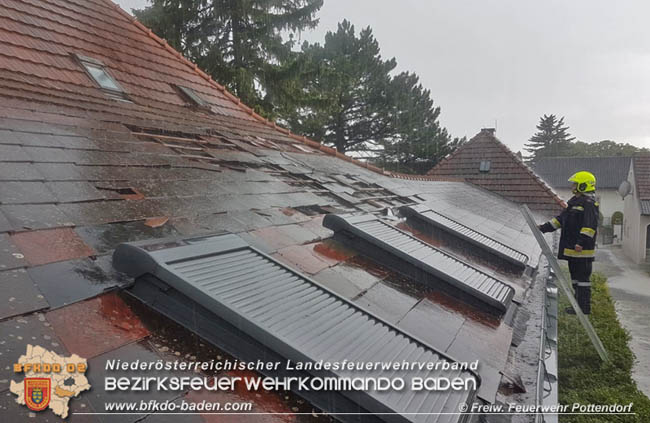 20200603 Heftige Gewitterzelle über Pottendorf  Foto: © Freiwillige Feuerwehr Pottendorf