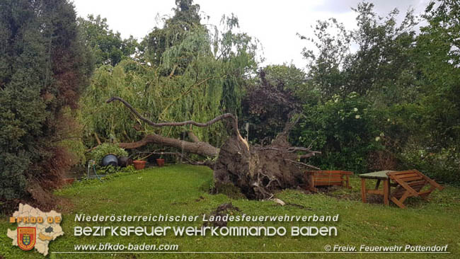 20200603 Heftige Gewitterzelle über Pottendorf  Foto: © Freiwillige Feuerwehr Pottendorf