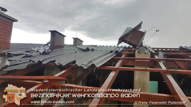 20200603 Heftige Gewitterzelle über Pottendorf  Foto: © Freiwillige Feuerwehr Pottendorf