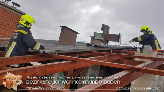 20200603 Heftige Gewitterzelle über Pottendorf  Foto: © Freiwillige Feuerwehr Pottendorf