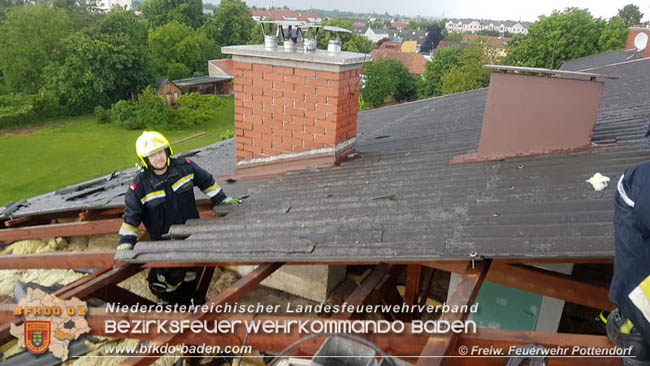 20200603 Heftige Gewitterzelle über Pottendorf  Foto: © Freiwillige Feuerwehr Pottendorf