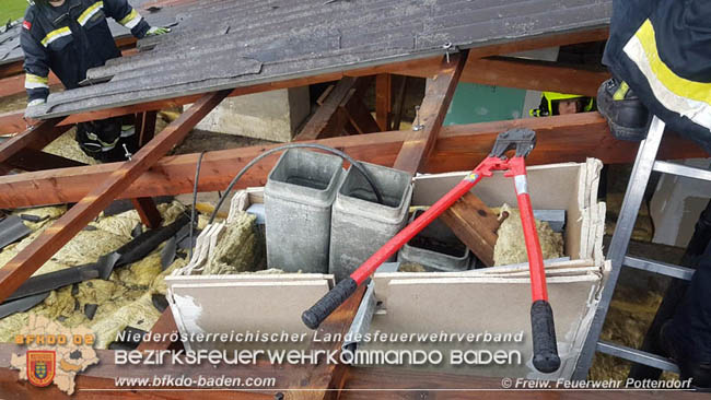 20200603 Heftige Gewitterzelle über Pottendorf  Foto: © Freiwillige Feuerwehr Pottendorf