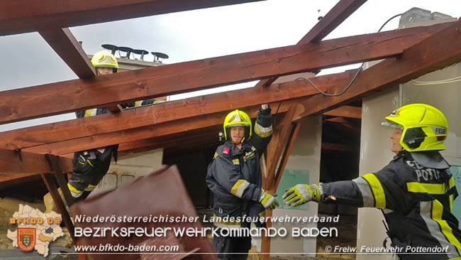 20200603 Heftige Gewitterzelle über Pottendorf  Foto: © Freiwillige Feuerwehr Pottendorf