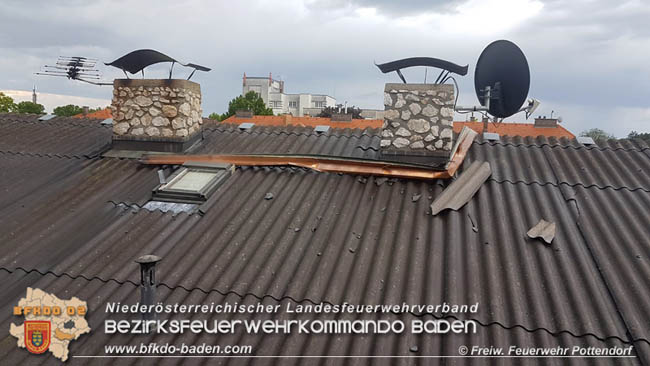 20200603 Heftige Gewitterzelle über Pottendorf  Foto: © Freiwillige Feuerwehr Pottendorf