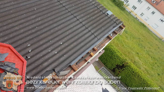 20200603 Heftige Gewitterzelle über Pottendorf  Foto: © Freiwillige Feuerwehr Pottendorf