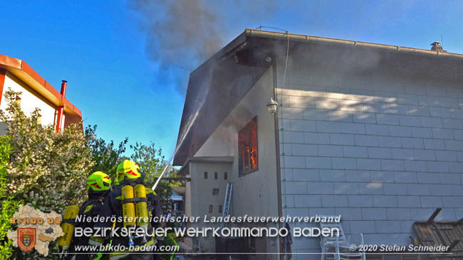 20200606 Brand in einem Tribuswinkler Einfamilienhaus   Foto: © Stefan Schneider BFK Baden 