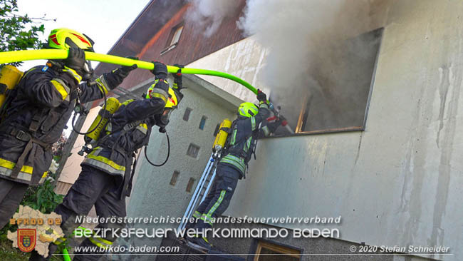 20200606 Brand in einem Tribuswinkler Einfamilienhaus   Foto: © Stefan Schneider BFK Baden 
