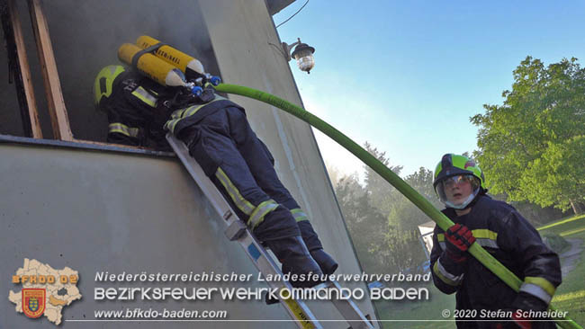 20200606 Brand in einem Tribuswinkler Einfamilienhaus   Foto: © Stefan Schneider BFK Baden 