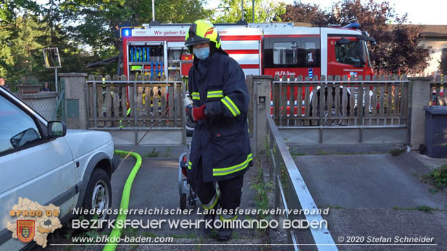 20200606 Brand in einem Tribuswinkler Einfamilienhaus   Foto: © Stefan Schneider BFK Baden 