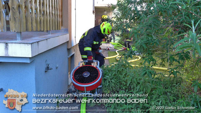 20200606 Brand in einem Tribuswinkler Einfamilienhaus   Foto: © Stefan Schneider BFK Baden 