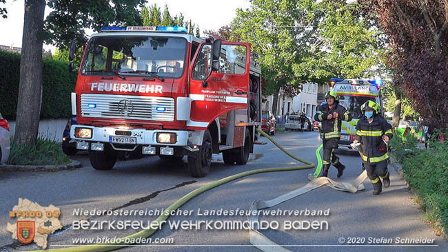 20200606 Brand in einem Tribuswinkler Einfamilienhaus   Foto: © Stefan Schneider BFK Baden 