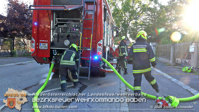 20200606 Brand in einem Tribuswinkler Einfamilienhaus   Foto: © Stefan Schneider BFK Baden 