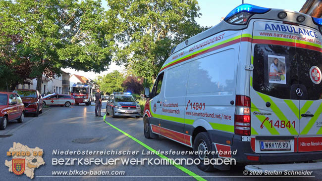 20200606 Brand in einem Tribuswinkler Einfamilienhaus   Foto: © Stefan Schneider BFK Baden 
