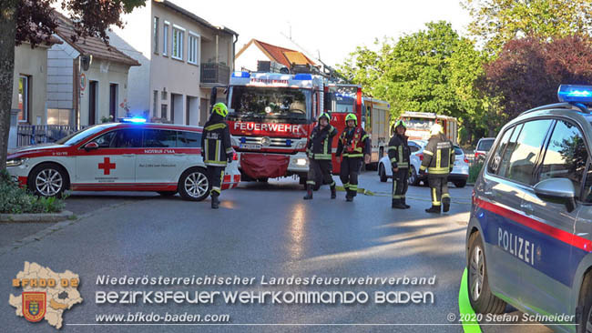 20200606 Brand in einem Tribuswinkler Einfamilienhaus   Foto: © Stefan Schneider BFK Baden 
