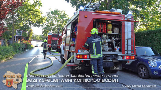 20200606 Brand in einem Tribuswinkler Einfamilienhaus   Foto: © Stefan Schneider BFK Baden 