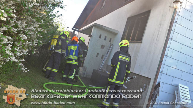 20200606 Brand in einem Tribuswinkler Einfamilienhaus   Foto: © Stefan Schneider BFK Baden 