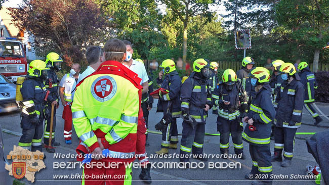 20200606 Brand in einem Tribuswinkler Einfamilienhaus   Foto: © Stefan Schneider BFK Baden 