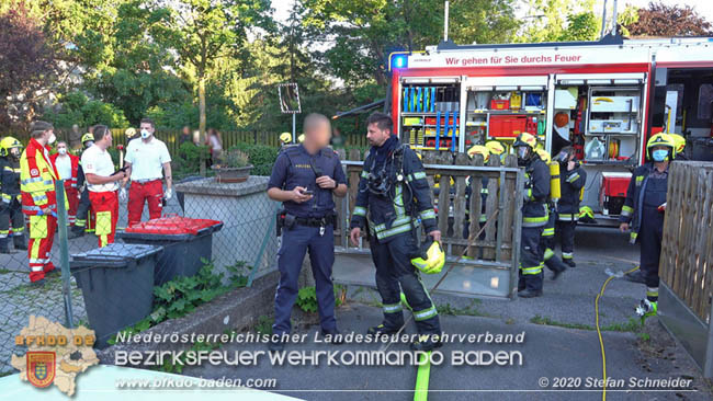 20200606 Brand in einem Tribuswinkler Einfamilienhaus   Foto: © Stefan Schneider BFK Baden 