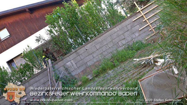 20200606 Brand in einem Tribuswinkler Einfamilienhaus   Foto: © Stefan Schneider BFK Baden 