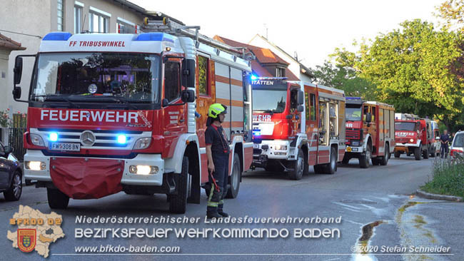 20200606 Brand in einem Tribuswinkler Einfamilienhaus   Foto: © Stefan Schneider BFK Baden 
