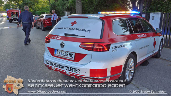 20200606 Brand in einem Tribuswinkler Einfamilienhaus   Foto: © Stefan Schneider BFK Baden 