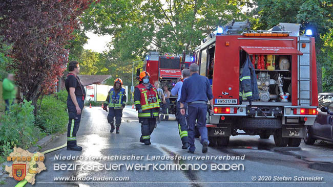 20200606 Brand in einem Tribuswinkler Einfamilienhaus   Foto: © Stefan Schneider BFK Baden 
