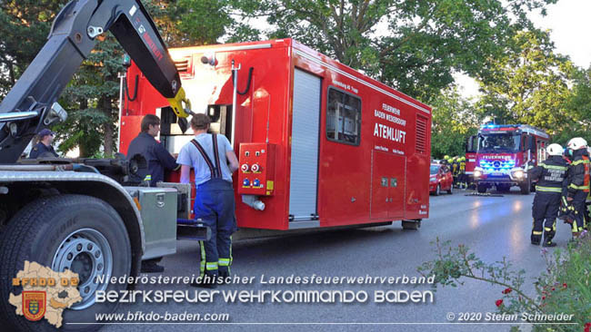 20200606 Brand in einem Tribuswinkler Einfamilienhaus   Foto: © Stefan Schneider BFK Baden 