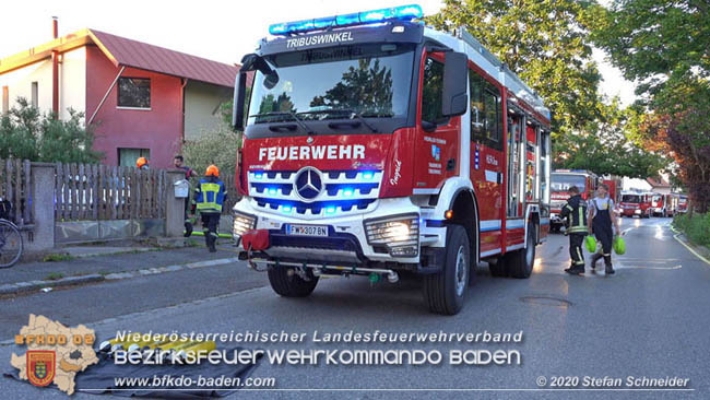20200606 Brand in einem Tribuswinkler Einfamilienhaus   Foto: © Stefan Schneider BFK Baden 