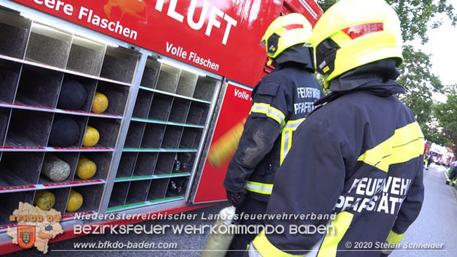 20200606 Brand in einem Tribuswinkler Einfamilienhaus   Foto: © Stefan Schneider BFK Baden 