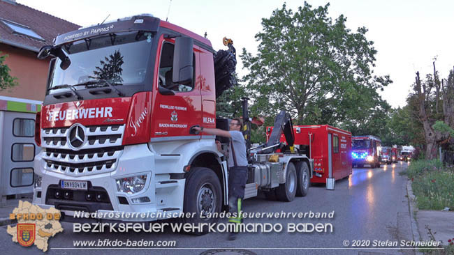 20200606 Brand in einem Tribuswinkler Einfamilienhaus   Foto: © Stefan Schneider BFK Baden 