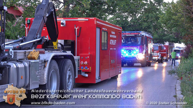 20200606 Brand in einem Tribuswinkler Einfamilienhaus   Foto: © Stefan Schneider BFK Baden 
