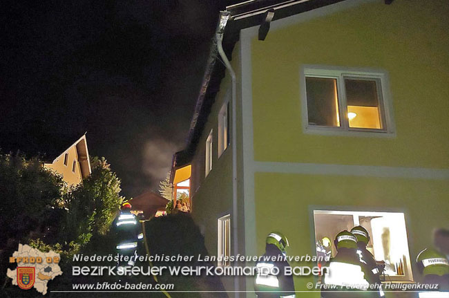 20200608 Brand im Kellergeschoss eines Einfamilienhauses in Heiligenkreuz  Foto:© Freiwillige Feuerwehr Heiligenkreuz