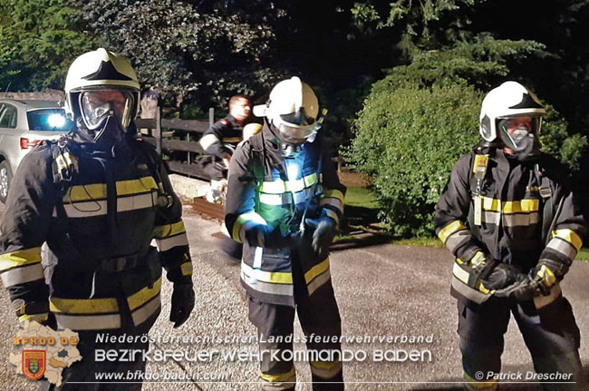 20200608 Brand im Kellergeschoss eines Einfamilienhauses in Heiligenkreuz  Foto:© Patrick Drescher FF Alland