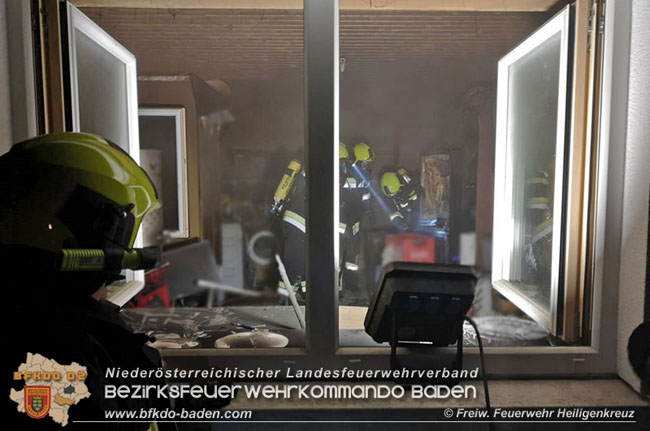 20200608 Brand im Kellergeschoss eines Einfamilienhauses in Heiligenkreuz  Foto:© Freiwillige Feuerwehr Heiligenkreuz