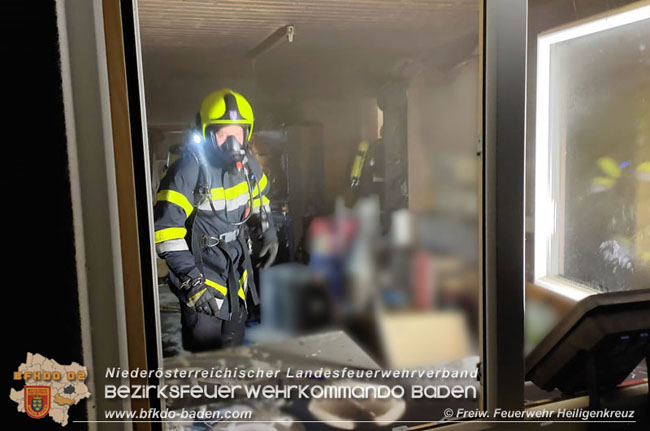 20200608 Brand im Kellergeschoss eines Einfamilienhauses in Heiligenkreuz  Foto:© Freiwillige Feuerwehr Heiligenkreuz