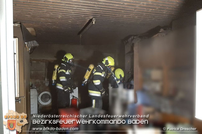 20200608 Brand im Kellergeschoss eines Einfamilienhauses in Heiligenkreuz  Foto:© Patrick Drescher FF Alland