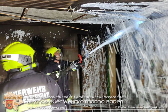 20200608 Brand im Kellergeschoss eines Einfamilienhauses in Heiligenkreuz  Foto:© Freiwillige Feuerwehr Heiligenkreuz