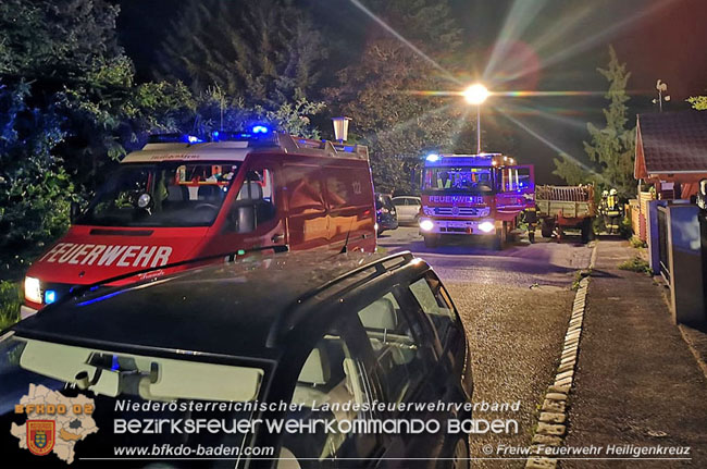 20200608 Brand im Kellergeschoss eines Einfamilienhauses in Heiligenkreuz  Foto:© Freiwillige Feuerwehr Heiligenkreuz
