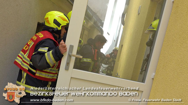 20200701 Küchenbrand in Baden  Fotos: © FF Baden-Stadt / St. Schneider