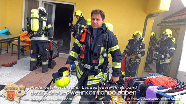 20200701 Küchenbrand in Baden  Fotos: © FF Baden-Stadt / St. Schneider