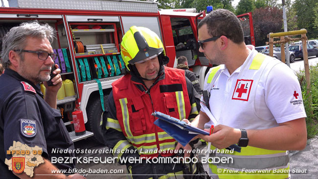 20200701 Küchenbrand in Baden  Fotos: © FF Baden-Stadt / St. Schneider