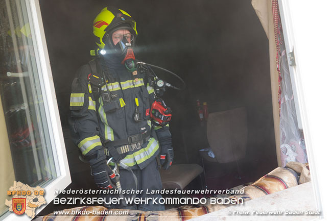 20200701 Küchenbrand in Baden  Fotos: © FF Baden-Stadt / St. Schneider