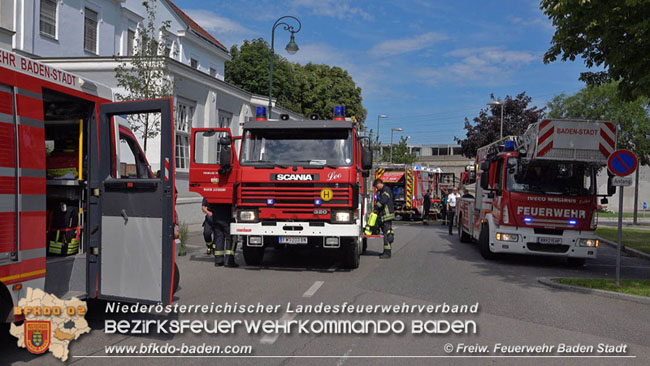 20200701 Küchenbrand in Baden  Fotos: © FF Baden-Stadt / St. Schneider
