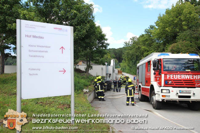 20200712 Elektrobrand beim Forschungszentrum Gut Medau  Foto: © ASB Markus Hackl