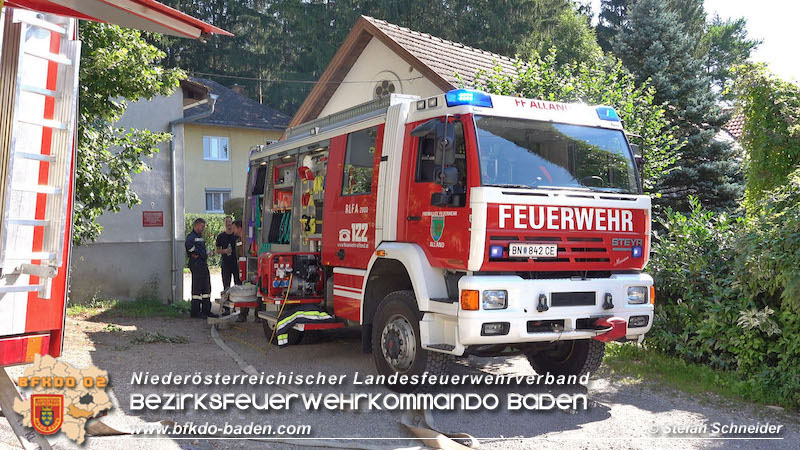 23.07.2020 Küchenbrand Alland Bild:©Stefan Schneider, FF Baden-Stadt