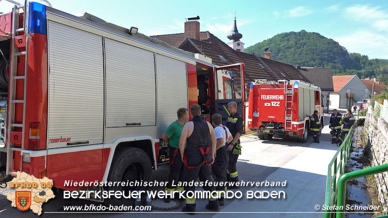 23.07.2020 Küchenbrand Alland Bild:©Stefan Schneider, FF Baden-Stadt